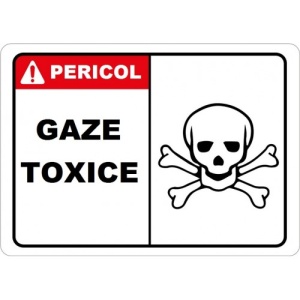 Indicator Pentru gaze toxice, Sticker autocolant