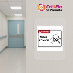 Indicator Pentru gaze toxice, Sticker autocolant - Img 3