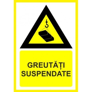 Indicator Pentru greutati suspendate, Sticker autocolant