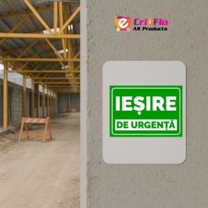 Indicator Pentru iesire de urgenta, Sticker autocolant - Img 5