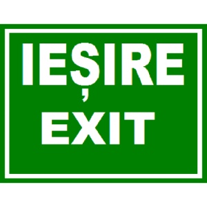 Indicator Pentru iesire exit, Sticker autocolant