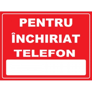 Indicator pentru inchiriat, Sticker autocolant
