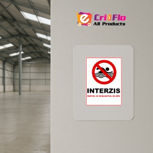 Indicator Pentru interzicerea inotului si scaldatul in apa, Sticker autocolant - Img 3