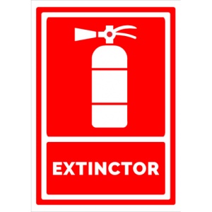 Indicator Pentru marcare extinctor, Sticker autocolant