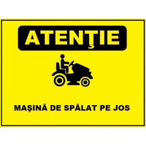 Indicator Pentru masina de spalat pe jos, Sticker autocolant