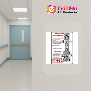Indicator Pentru masuri in caz de cutremur, Sticker autocolant - Img 4