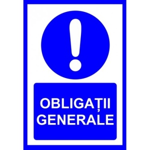 Indicator Pentru obligatii generale, Sticker autocolant