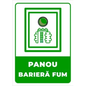 Indicator Pentru panou bariera fum, Sticker autocolant