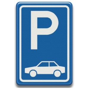 Indicator pentru parcare autovehiculelor, Sticker autocolant