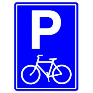 Indicator Pentru parcare biciclete, Sticker autocolant