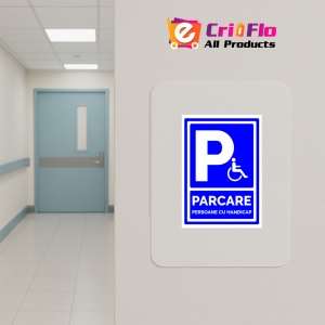Indicator Pentru parcare persoane cu handicap, Sticker autocolant - Img 4