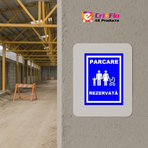 Indicator Pentru parcare rezervata mama si copil, Sticker autocolant - Img 5