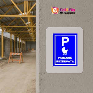 Indicator Pentru parcare rezervata parintilor cu caruturi cu copii, Sticker autocolant - Img 5