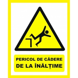 Indicator Pentru pericol de cadere de la inaltime, Sticker autocolant