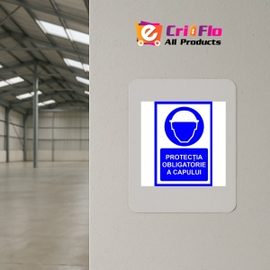 Indicator Pentru protectia obligatorie a capului, Sticker autocolant - Img 3