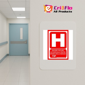 Indicator Pentru racord cuplare autospeciala pentru pompieri, Sticker autocolant - Img 4
