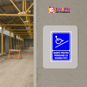 Indicator Pentru rampa persoane cu handicap, Sticker autocolant - Img 5
