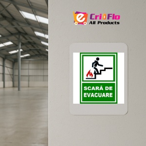 Indicator Pentru scara de iesire pe scara in dreapta sus, Sticker autocolant - Img 3