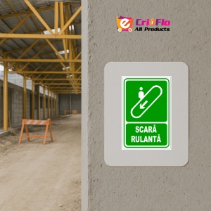 Indicator Pentru scara rulanta in jos, Sticker autocolant - Img 5