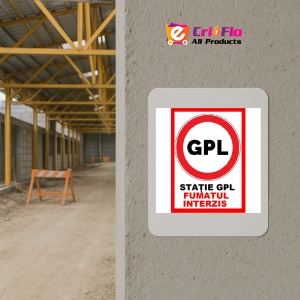 Indicator Pentru statie gpl fumatul interzis, Sticker autocolant - Img 5