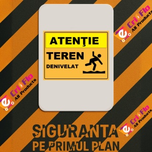 Indicator Pentru teren denivelat, Sticker autocolant - Img 2