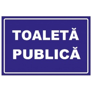 Indicator Pentru toaleta publica, Sticker autocolant