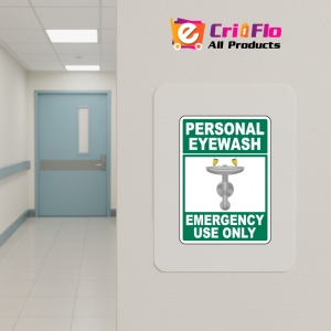 Indicator Personal Eyewash Sign, Sticker autocolant - Img 4