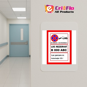 Indicator Personalizata pentru loc de parcare, Sticker autocolant - Img 4