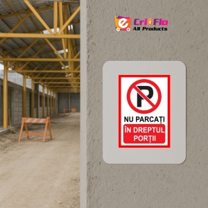 Indicator Placute nu parcati in dreptul portii, Sticker autocolant - Img 5