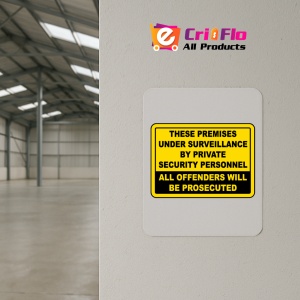 Indicator Premises Under Surveillance Sign, Sticker autocolant - Img 3