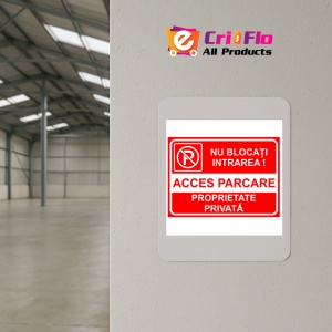 Indicator Proprietate privata nu blocati intrarea acces parcare, Sticker autocolant - Img 3