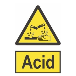 Indicator protectia muncii acid, Sticker autocolant