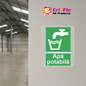 Indicator protectia muncii apa potabila, Sticker autocolant - Img 4