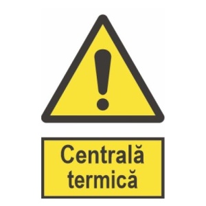 Indicator protectia muncii centrala termica, Sticker autocolant