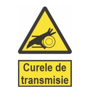 Indicator protectia muncii curele de transmisie, Sticker autocolant