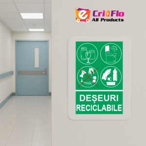 Indicator protectia muncii reciclare deseuri reciclabile 1, Sticker autocolant - Img 5