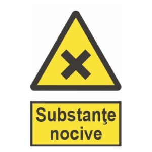 Indicator protectia muncii substante nocive, Sticker autocolant