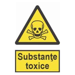 Indicator protectia muncii substante toxice, Sticker autocolant