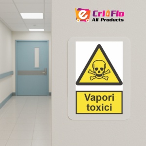 Indicator protectia muncii vapori toxici, Sticker autocolant - Img 5