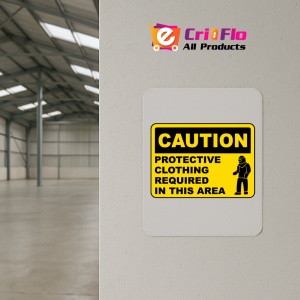 Indicator Protective Clothing Required Sign, Sticker autocolant - Img 3