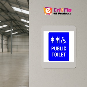 Indicator Public Toilet Sign, Sticker autocolant - Img 3