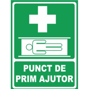 Indicator Punct de prim ajutor 2, Sticker autocolant