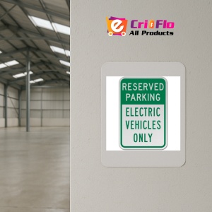 Indicator Reserved Electric Vehicles Only Sign, Sticker autocolant - Img 3