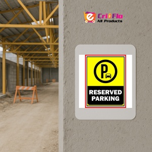 Indicator Reserved parking sign personalized, Sticker autocolant - Img 5