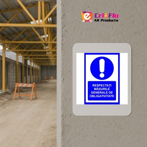 Indicator Respectati masurile generale de obligativitate, Sticker autocolant - Img 5