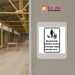Indicator Respectati mediul curata dupa caine, Sticker autocolant - Img 5