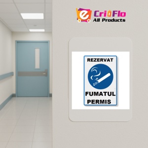 Indicator rezervat fumatul permis loc de fumat, Sticker autocolant - Img 5