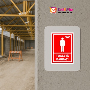 Indicator Rosu pentru wc toaleta barbati, Sticker autocolant - Img 5
