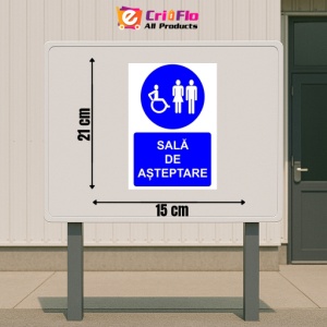 Indicator Sala de asteptare indicator de obligativitate, Sticker autocolant - Img 2