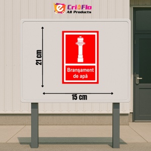 Indicator Semn de bransament de apa, Sticker autocolant - Img 2
